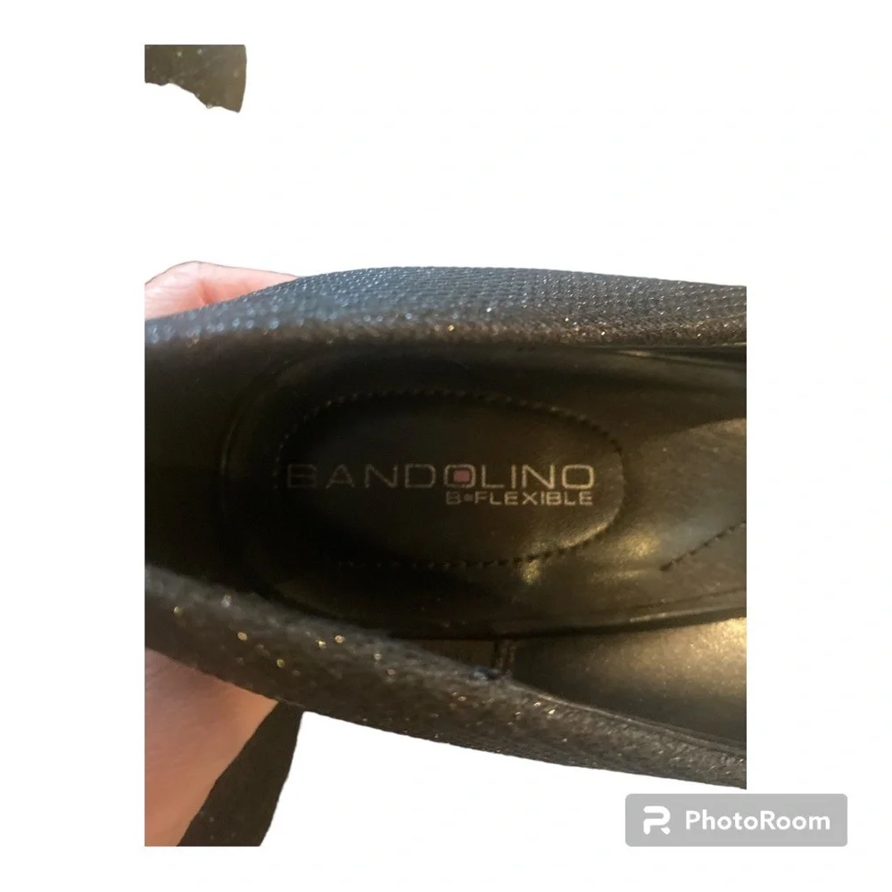 Bandolino B Flexible Black Sparkly Heels